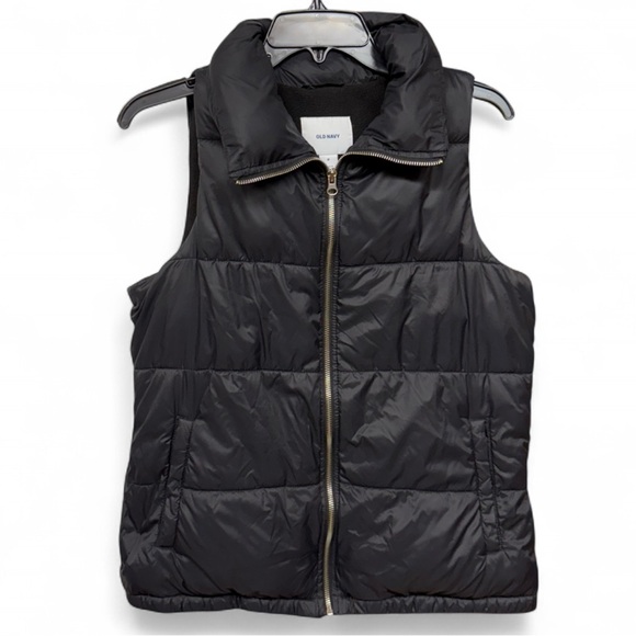 Old Navy Women's Black Puffer Vest - Picture 2 of 6